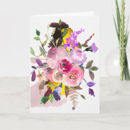 Hej, vackert hälsningskort kort