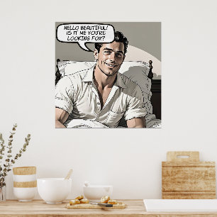 Hej Vackert Tecknad i Romantik 1950 Poster