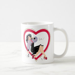 Hej Valentine Pin-Up Girl Kaffemugg