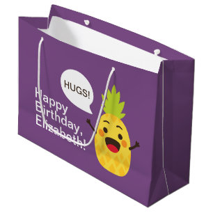 Hej, vänner! Illustration av ananas