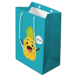 Hej vänner! Illustration av ananas