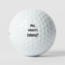 Hej, var är Johnny Titleist Pro V1Golf Bollar