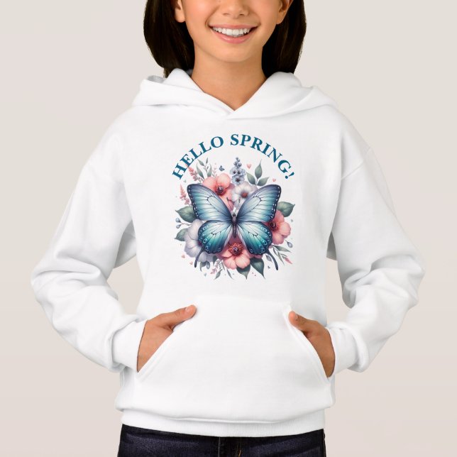 Hej Vår Butterfly-96282 T Shirt (Framsida)