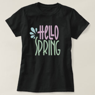 Hej Vår Cute Lettering T-Shirt
