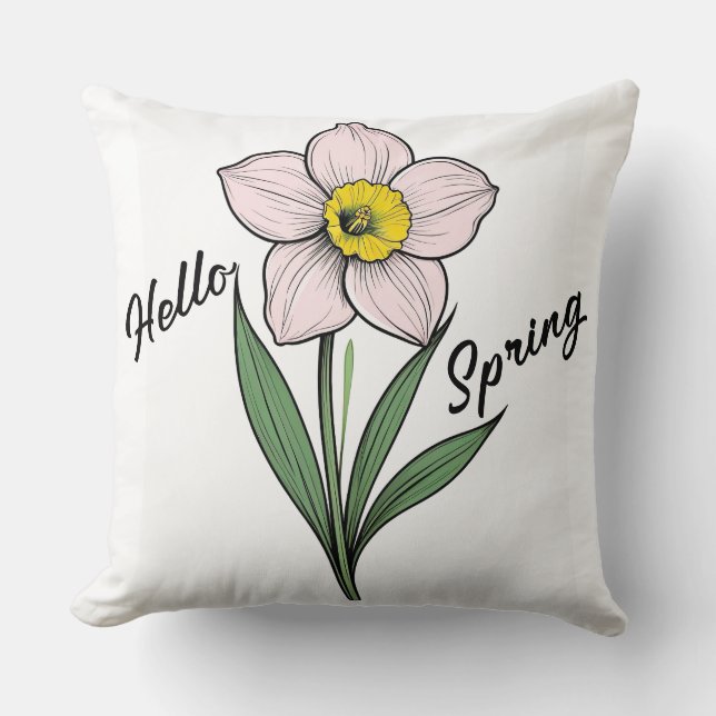 Hej Vår Daffodil Kudde (Framsida)