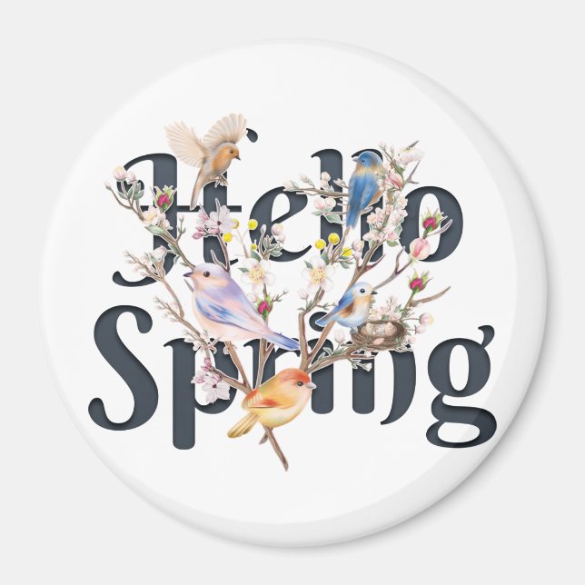 Hej Vår Fåglar Magnet (Framsidan)