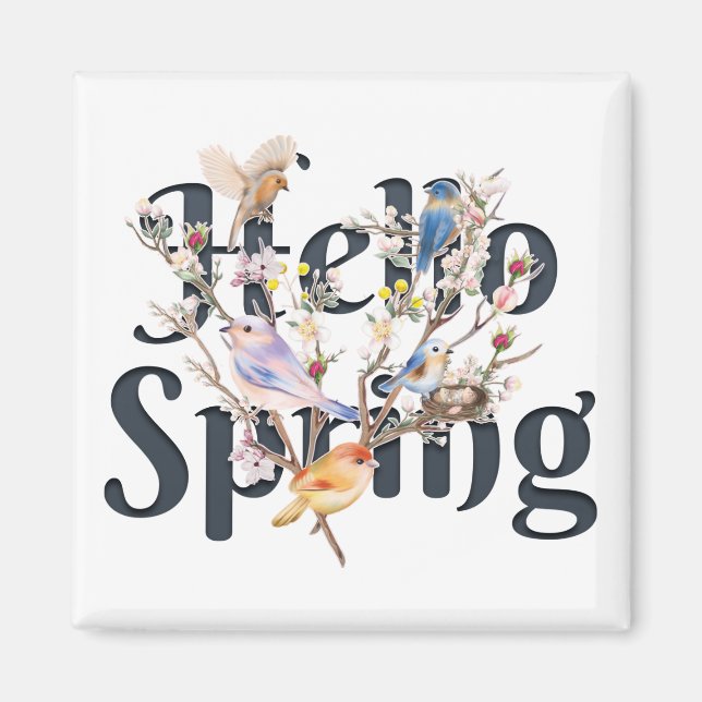 Hej Vår Fåglar Magnet (Framsidan)