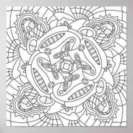 Hej Vår: Färgsida Glad påsk Poster