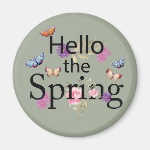 Hej Vår Flower Magnet