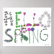 Hej Vår Flower Poster