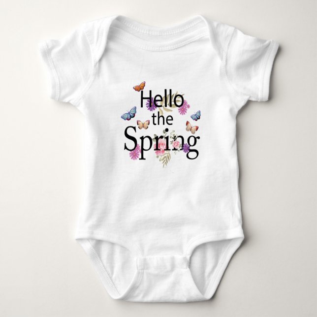 Hej Vår Flower T Shirt (Framsida)