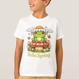 Hej Vår Frosk – Cottagecore Svamp Estetik T Shirt