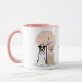 Hej Vår Hundar efter körsbärs Blommar Träd Mugg