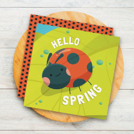 Hej Vår Ladybug Greeting Card