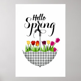 Hej Vår Modern konst för hemdekan Poster