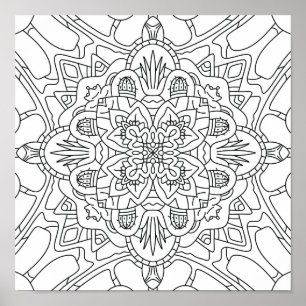Hej Vår: Plant Coloring Page Poster
