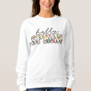 Hej vår Retro blomster T Shirt