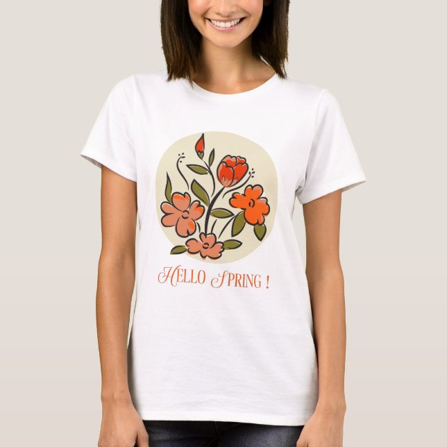 Hej Vår-tecken T Shirt (Framsida)