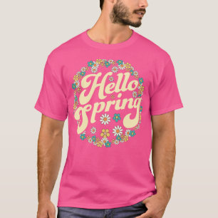 Hej Vår Trendig Påsk Daisy Flower Cute Flora T Shirt