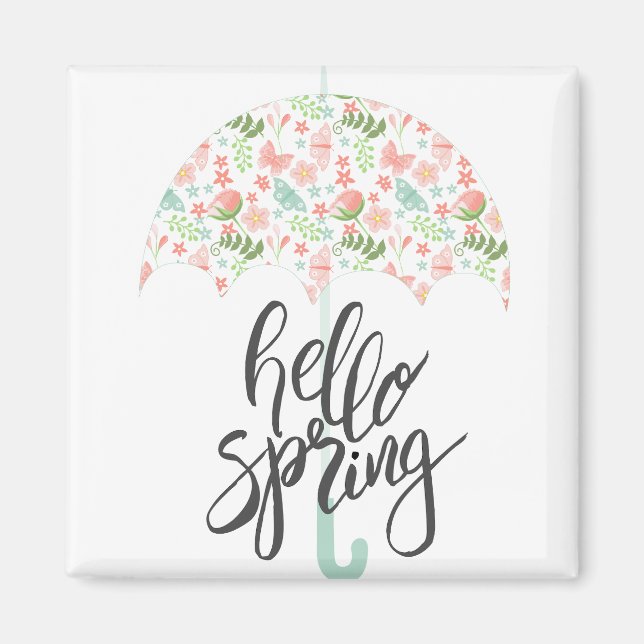 Hej Vår Umbrella Magnet (Framsidan)