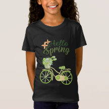 Hej vår vintage cykelillustration