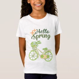 Hej vår vintage cykelillustration t shirt