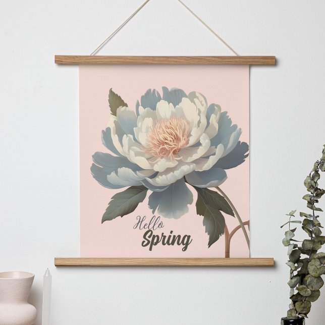 HEJ VÅR VINTAGE FLOWER POSTER (Skapare uppladdad)