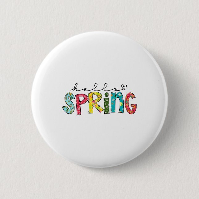 Hej Vårblomma Glad Påsk Blommig Mamma Växt  Knapp (Framsida)