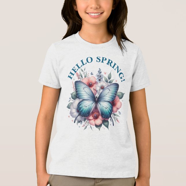 Hej Vårens Fjäril-96282 T Shirt (Framsida)