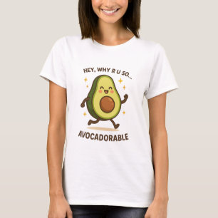 Hej varför R U så Avocadsible Cute Funny Avocado T Shirt