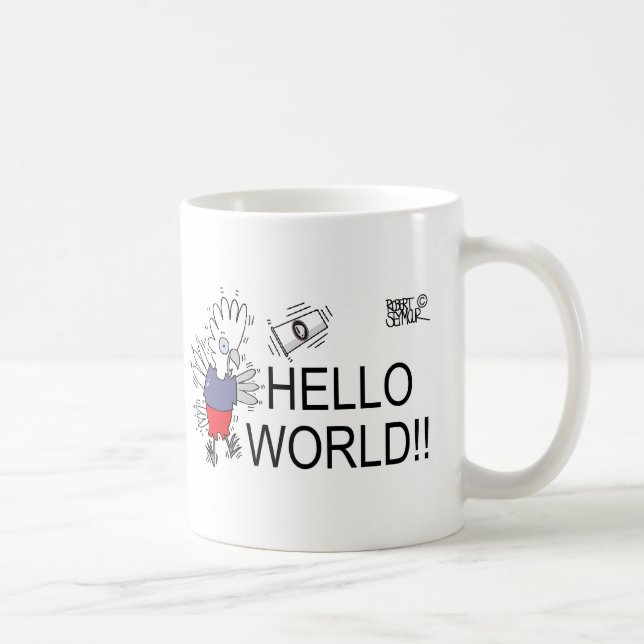 Hej världen! kaffemugg (Höger)