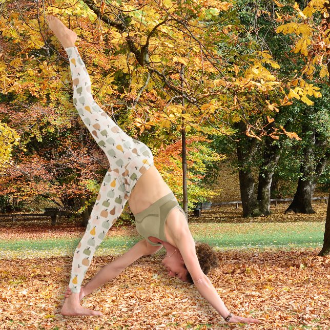 Hej vattenfärgspumpor mönster All-Over-Print- Leggings (Hello watercolor pumpkins pattern All-Over-Print Leggings)