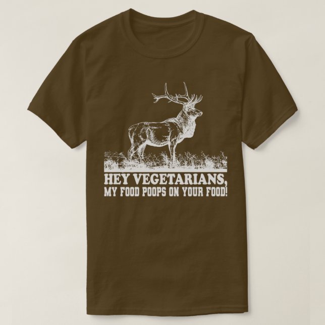 Hej vegetarianer mina matpoppar på din mat Classic T Shirt (Design framsida)