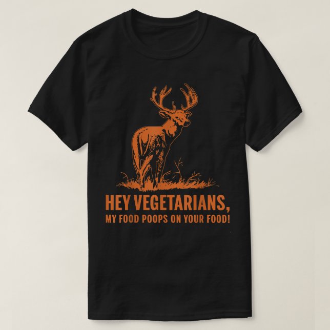 Hej Vegetarians... Mat på maten. T Shirt (Design framsida)