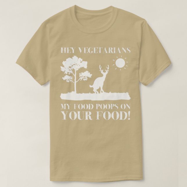 Hej Vegetarians... Mat Poops på din Mat Sarcas T Shirt (Design framsida)