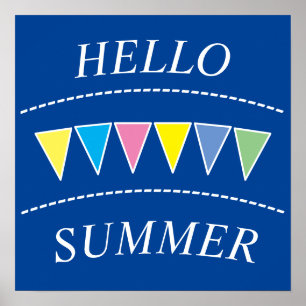 Hej vid färgning Sommar Poster