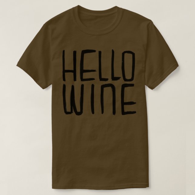 Hej Vin Typography Halloween Pun T Shirt (Design framsida)