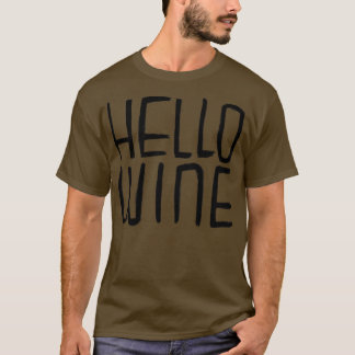 Hej Vin Typography Halloween Pun T Shirt