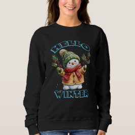Hej Vinter Rolig Snöman T Shirt