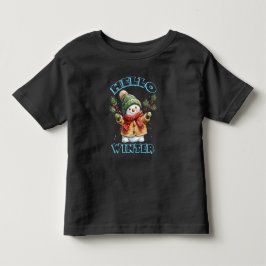 Hej Vinter Rolig Snöman T Shirt