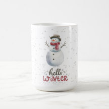 "Hej Vinter" Snömannen mugg