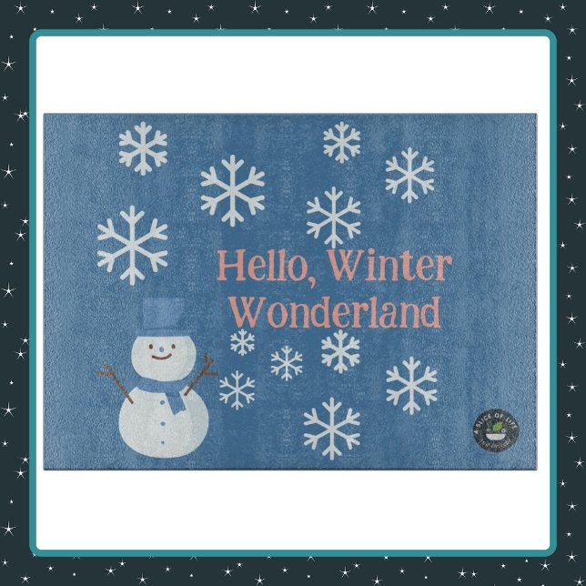 Hej, vinter Wonderland Decorative Glass (Skapare uppladdad)