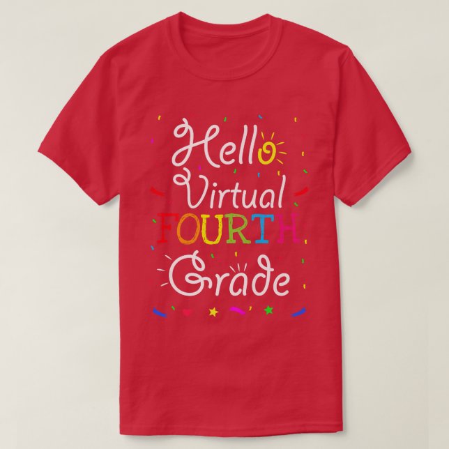 Hej Virtuella fjärde Klass Virtuella fjärde Klasse T Shirt (Design framsida)