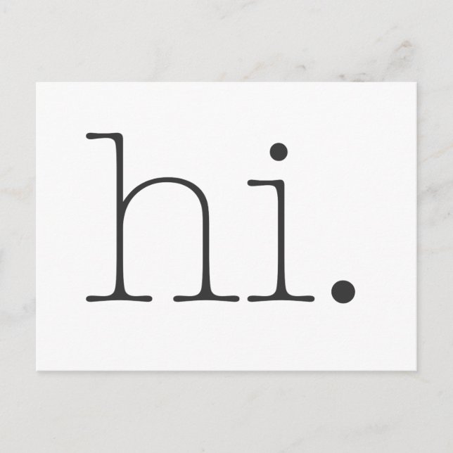 Hej. Vykort (Framsida)