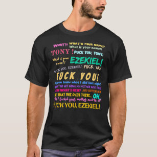 Hej What&x27;s Ditt namn Tony och Ezekiel Funny C T Shirt