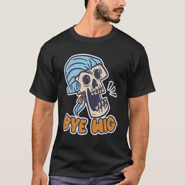Hej Wig Wig Fake Hair T Shirt (Framsida)