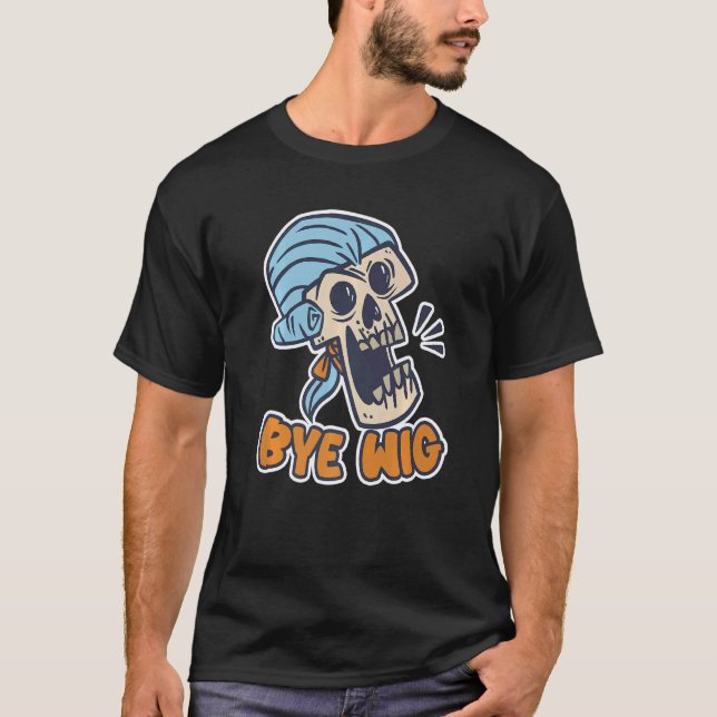 Hej Wig Wig Fake Hair T Shirt (Framsida)