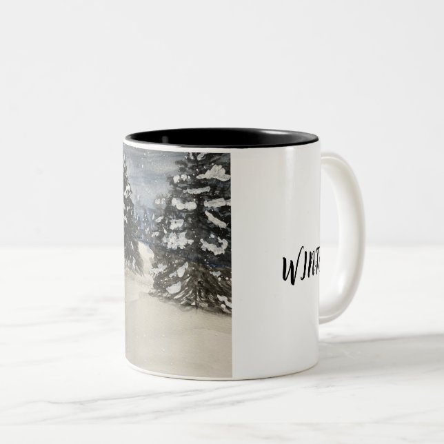 Hej Winter Classic Mugg, 11 oz Två-Tonad Mugg (Framsida höger)