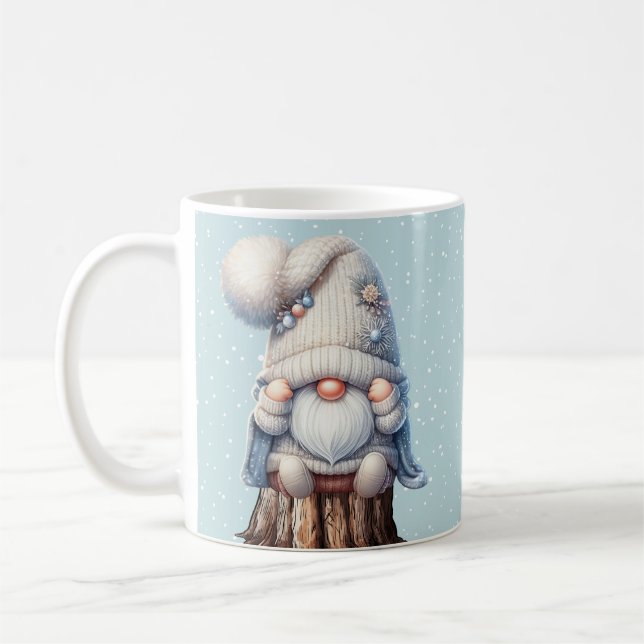 Hej Winter Gnome Coffee Mugg (Vänster)
