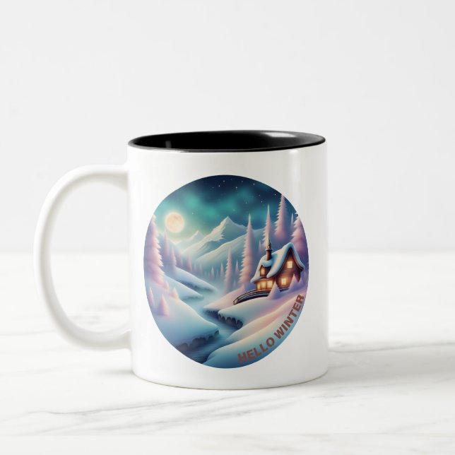 Hej Winter Två-Tonad Mugg (Vänster)